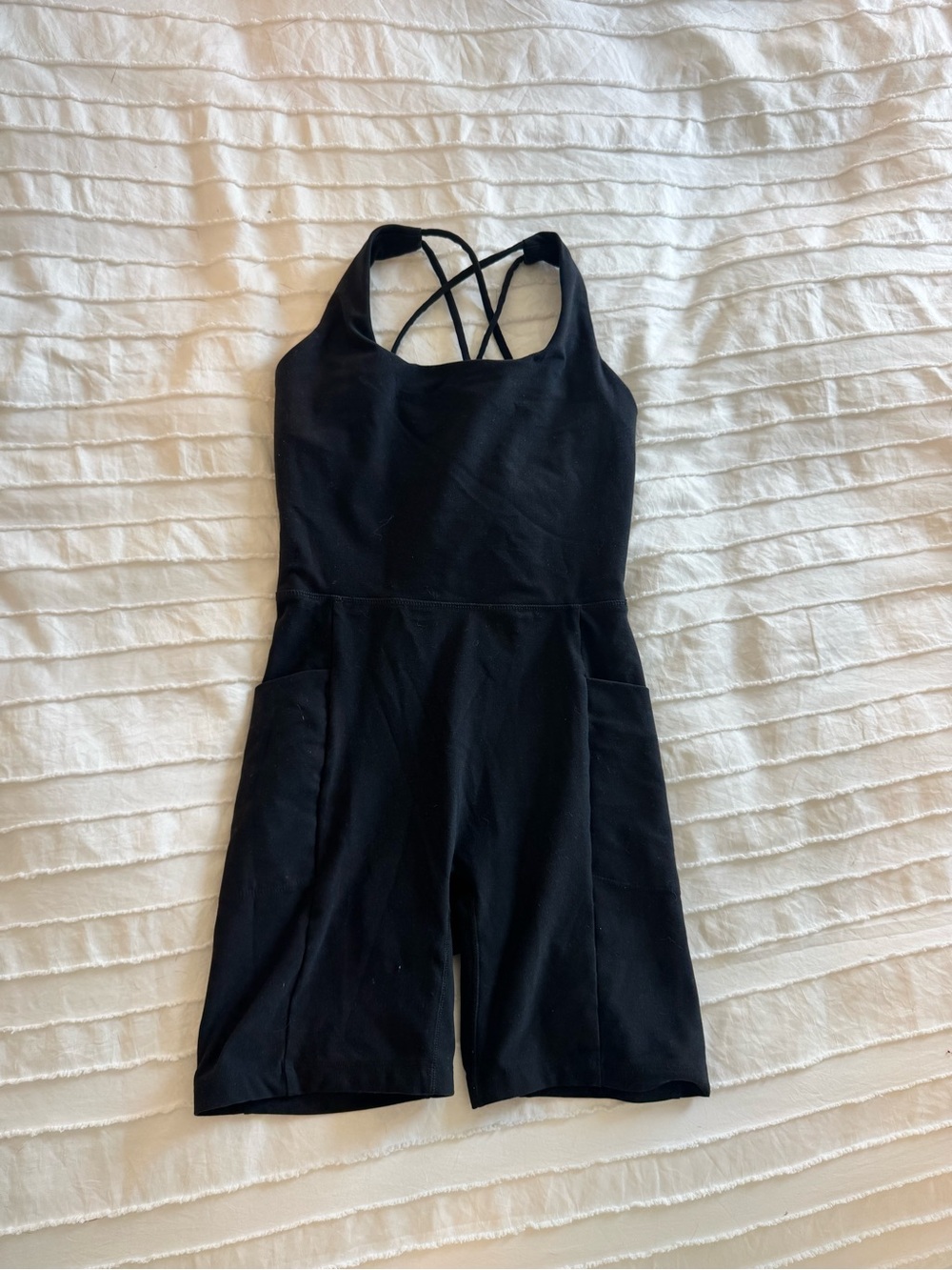 Gilly Hicks Black Strappy One-Piece Bodysuit